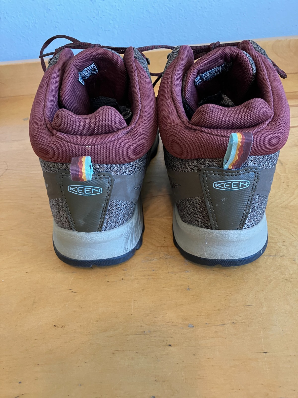 Stivali da trekking Keen Terradora II donna taglia 10 verde rosso impermeabili Konnectfit Mid