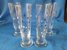4 x Karlsberg UrPils Mini Gläser Pokale Schnapsgläser Sammelgläser 4cl 11cm hoch