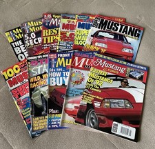 Lot Of 11 Ford Mustang Fox Body Magazines Early 90s 5.0 Cobra Lx Gt Svt 1993 Nos