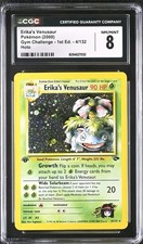 Erika's Venusaur 1st Edition 4/132 Gym Challenge Holo Pokemon CGC 8 NM-MINT on eBay