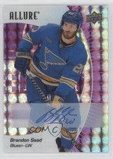 2023-24 Upper Deck Allure Purple Diamond Auto 8/10 Brandon Saad #52 Auto 1b2m