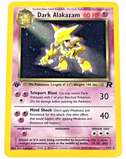 Pokémon Team Rocket - Dark Alakazam - 1st Edition Holo Rare WoTC - MP - 1/82 on eBay