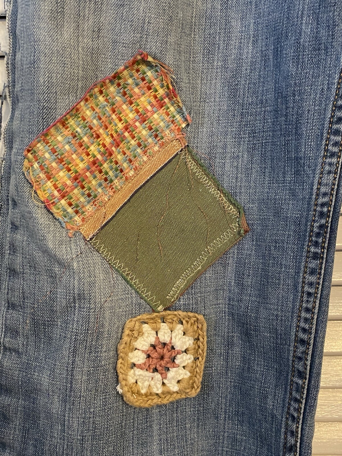 Upcycled Levi’s Patchwork Jeans Reworked Patchwor… - image 3