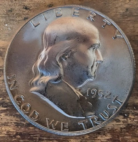 1952-S Franklin Half Dollar GEM BU Uncirculated Silver Coin US