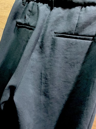 Aritzia Wilfred High Rise Wide Leg Black Trouser Pant - Black - Size 8 - Picture 7 of 7
