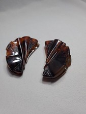 Faux Tortoise Shell Hair Clip Combs Vintage Style France Cool Design