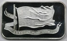 The New American Flag June 14, 1777 Columbia Mint .999 Fine Silver 1 oz Bar