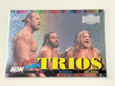 2025 AEW Skybox Metal Universe The Learning Tree Uno Dos Trios Card UDT-20