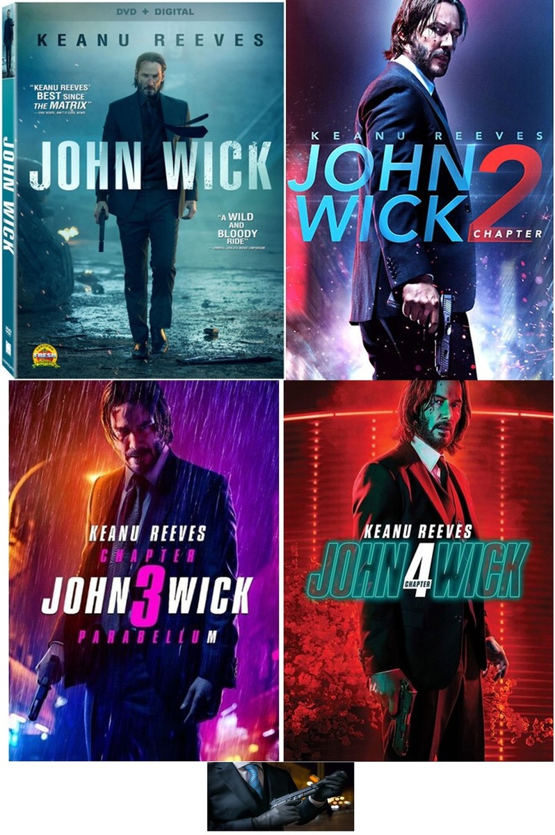 ジョンウィック パンフレット1、2、3、4 JOHN WICK COMPLETE COLLECTION 1 2 3 4 One Two Three Four 4