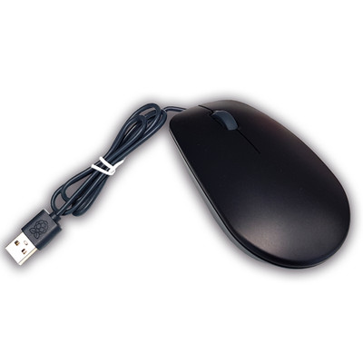 offizielle Raspberry Pi Maus schwarz/grau