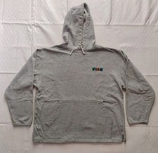 Vintage 90s Tommy Hilfiger Vibe Hoodie Mens Medium Gray Oversized Made In USA