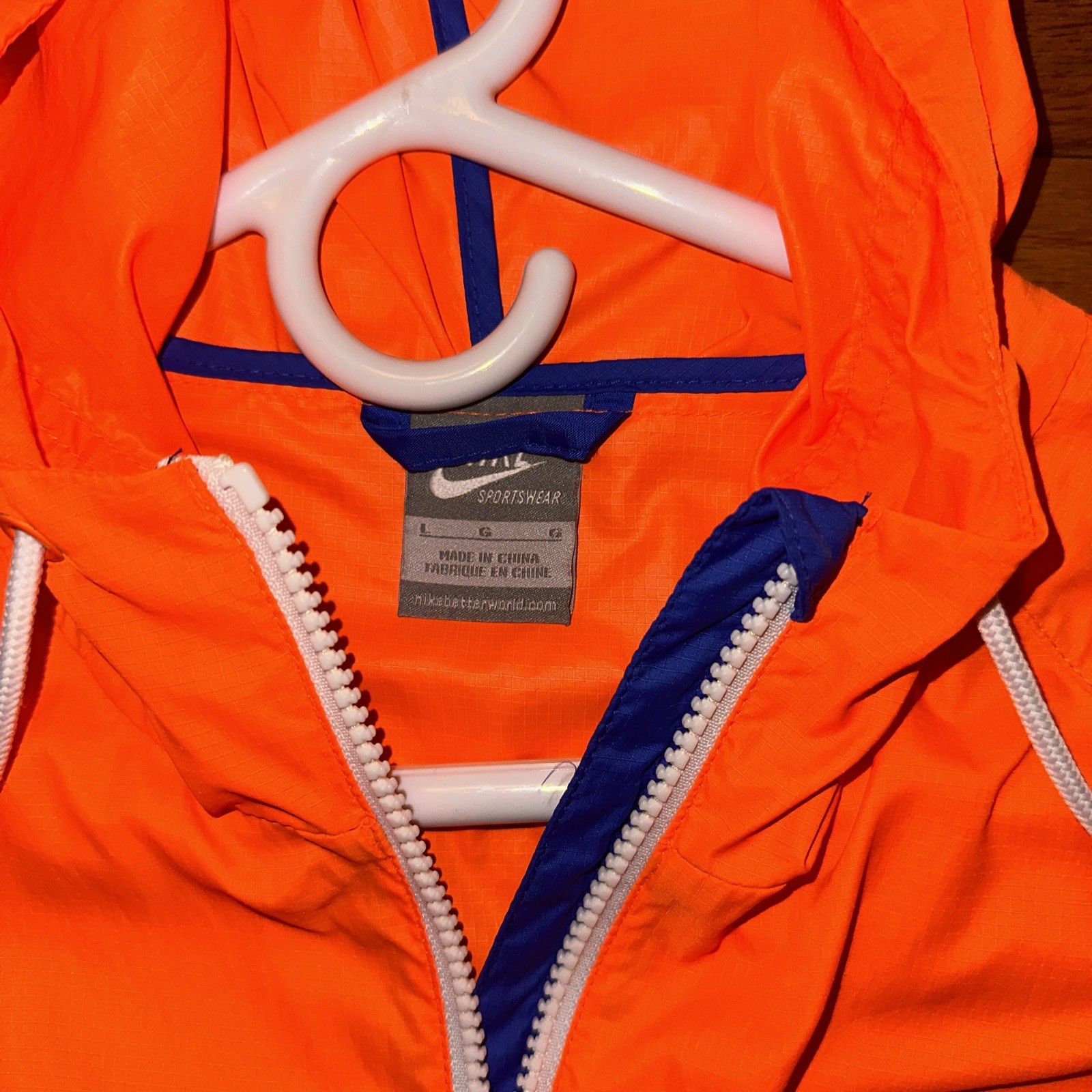 Nike Windrunner Windbreaker Jacket Large Orange B… - image 2