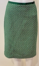 Vtg Talbots Green Old Money Tweed Basketweave Pencil Skirt Size 6 Quiet Luxury