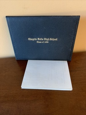Vtg Chagrin Falls Ohio High School Diploma 1958 Class Judith Ann Robens Buttrick
