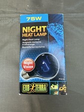 Exo Terra Reptile Bulb 75w Night Heat Lamp Night Vision Infrared Light New!