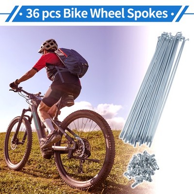 1 Set 12G 200mm Länge Fahrrad Speichen Nippel Carbon Stahl Verzinkt Universal