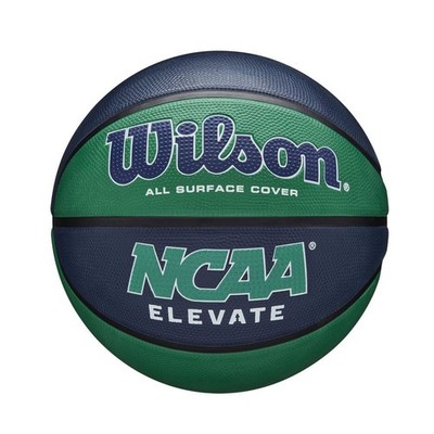 Wilson NCAA Elevate Basketball, Size 6 - 28.5'' Green/Navy