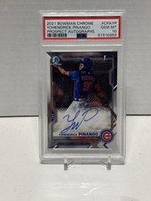 2021 Bowman Chrome Yohendrick Pinango 1st Prospect Auto #CPA-YP PSA 10 (73)