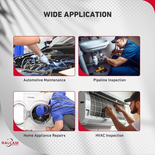 Compact Articulating Borescope with Light - Perfect for Automotive and DIY Tasks - Afbeelding 9 van 10