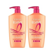 L'Oreal Paris Elvive Dream Lengths Shampoo and Conditioner Kit, Paraben Free,...