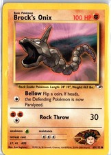 Brock's Onix 69/132 Common Gym Heroes Pokemon Unlimited DMG on eBay