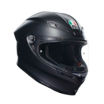 AGV K6 S Helmet Matte Black New + IRIDIUM BLUE VISOR Size M Medium