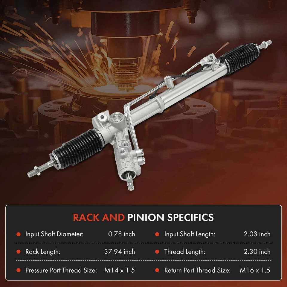 Power Steering Rack & Pinion Assembly Fit For BMW E39 525i 530i 528i 32131096026 - Image 4 of 4