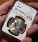 1886 Morgan Silver Dollar NGC Graded MS62 ~ Nice Colors!