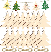 30 StüCk Holz Weihnachtsbaum Deko Zum AufhäNgen, Weihnachten HolzanhäNger Zum DI