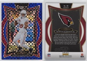 2024 Panini Select Concourse Blue Prizm /249 Marvin Harrison Jr #28 Rookie RC