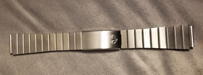 VTG 1970's 18mm Sports Diver Style Stainless Steel Watch Bracelet Hong Kong