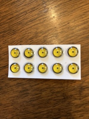 New Concept Glass Eyes For Taxidermy And Decoy Making. 5 pair of 10mm  yellow