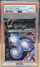 Pokémon SWSH159 2021 MEWTWO V-UNION COLLEZIONE SPECIALE PSA 10