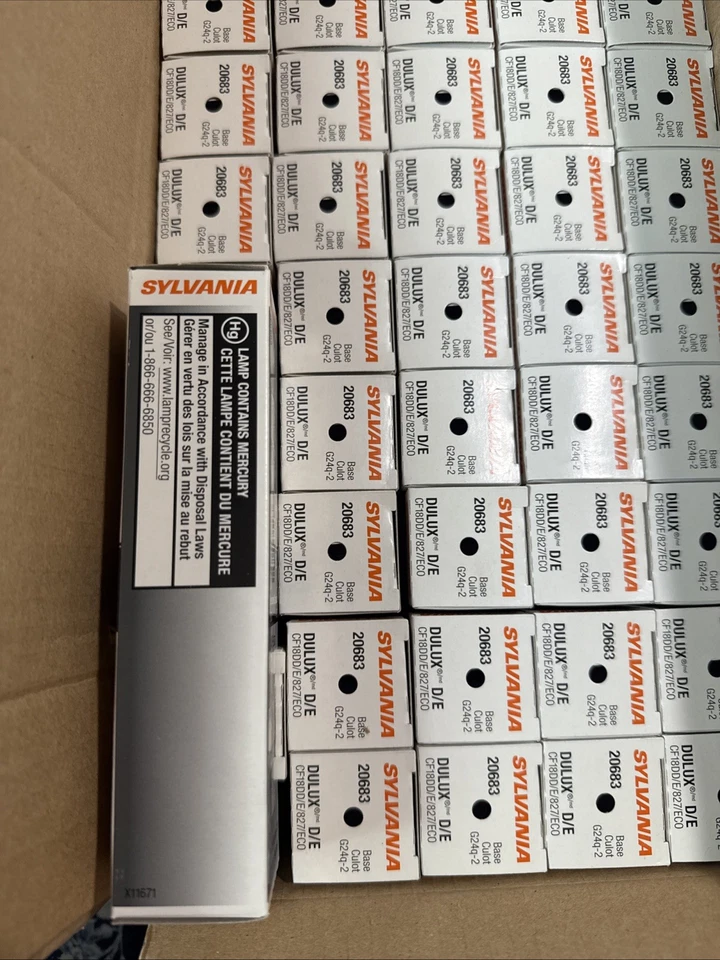50x Sylvania CF18DD/E/827/ECO Delux D/E 18W Fluorescent Compacte - Image 3 of 4