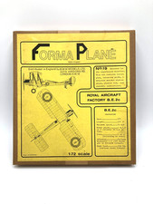 Forma Plane 1/72 Royal Aircraft Factory B.E.2c RAF Biplane Vacform Aircraft Kit