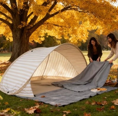 Instantly Set up Tent in 2 seconds, Perfect for Outdoor Use at Parks,Beach,Camp