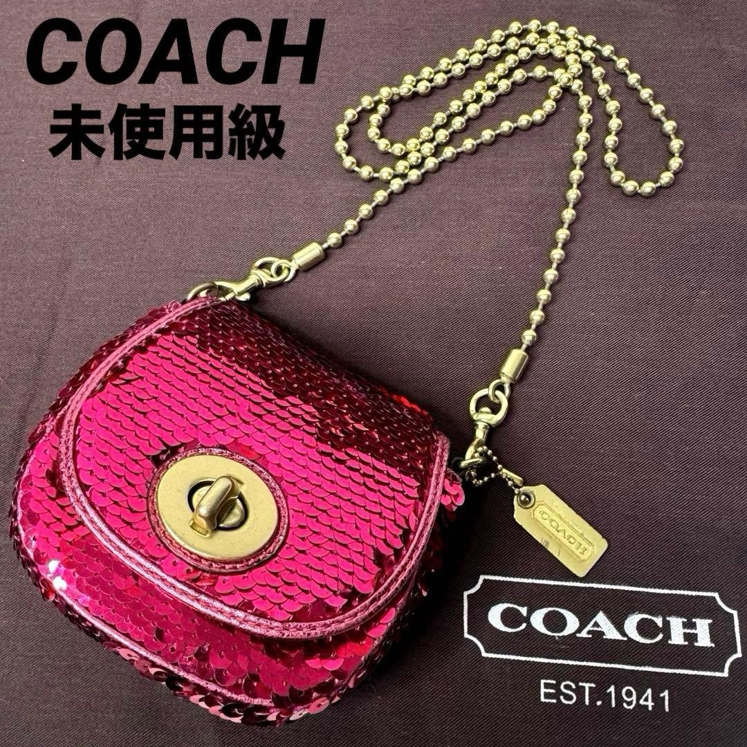 COACH Poppy Sequin Mini Shoulder Bag Y2K FROM JAPAN - Gem