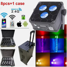 3x18W Rgbwauv Dj Wedding Battery Powered LED Uplight Wireless Wifi Stage Lights