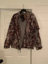 Onyx Arctic Shield Mens Full Zip Camo Quilted Lined Jacket Medium Realtree AP H4