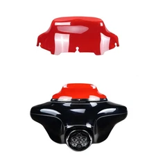 Red 8.0”PMMA Windshield Windscreen Fits 96-13 Touring Street Glide Ultra Limited