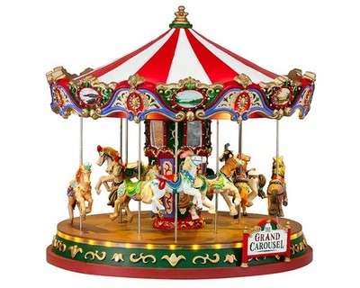 LEMAX 84349 - The Grand Carousel - Weihnachtsdorf Winterdorf Modellbau Neu