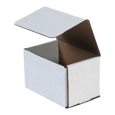 6 In X 5 In X 5 In Inside H, Literature Mailer, White, Corrugate, Single Wall,