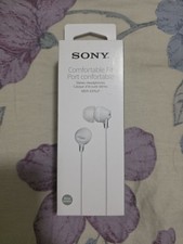 Sony Headphones Earbuds White MDR-EX15LP 3.5mm New Sealed