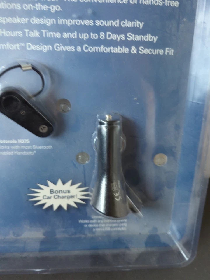 Motorola Universal Bluetooth Headset H375 New in Sealed Big Box Package M8 - Image 2 of 4