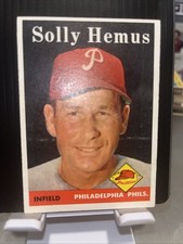 1958 topps - solly hemus 207 Phillies 