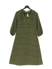Traffic People A-Line Midi Dress XS in Green