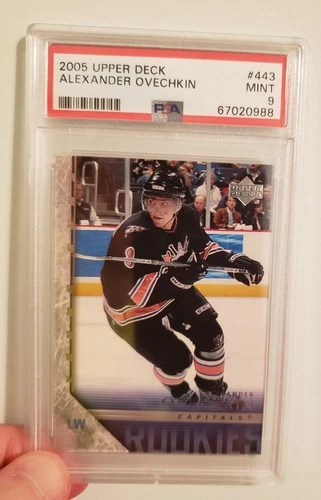 2005-06 Upper Deck Young Guns Alexander Ovechkin Rookie Card RC #443 PSA 9