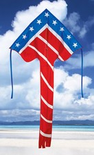 Kite Patriotic Nylon Delta 84" x 48" Kite with Winder  String ..15....SKD-01127