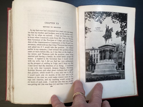 My Memories by Ovide Musin Renowned Violinist Signed HC 1920 1st Ed. - Picture 18 of 24