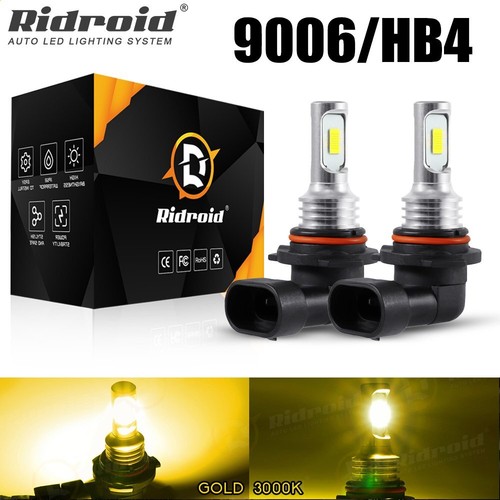 9006 LED Bulbs 3000K Golden Yellow Super Bright Fog Lights DRL Lamp High Power - 第 1/12 張圖片